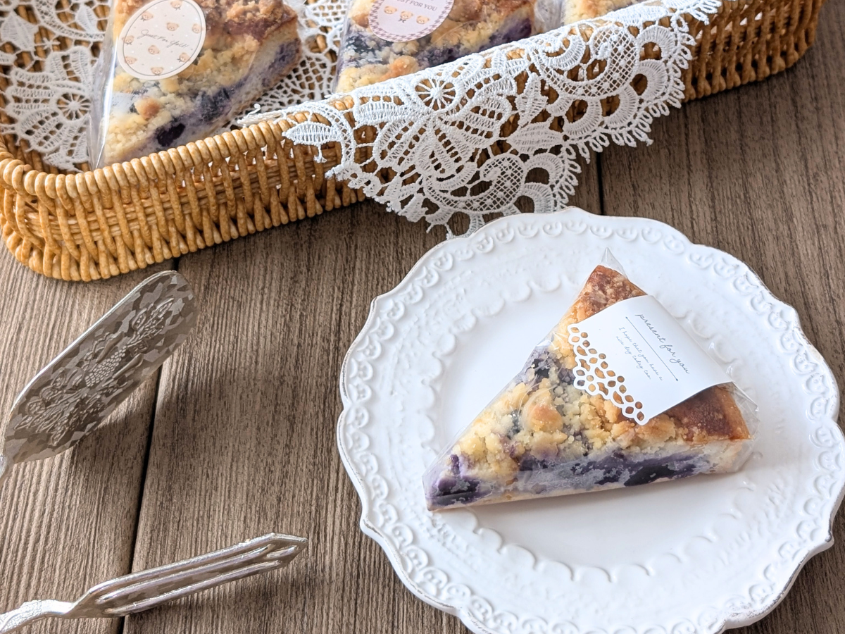 タルトのラッピング